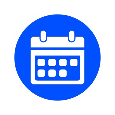 Vektör takvim simgesini. Önemli tarihler işareti. Düz tasarım stili.