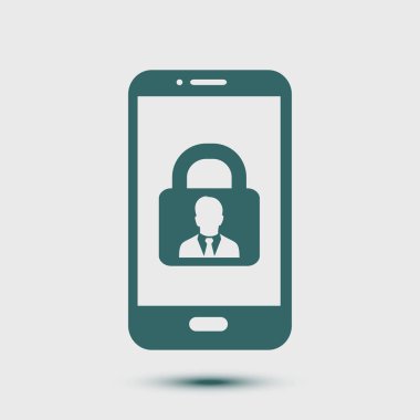 Internet güvenlik kavramı simgesi. Kimlik ve koruma simgesi.