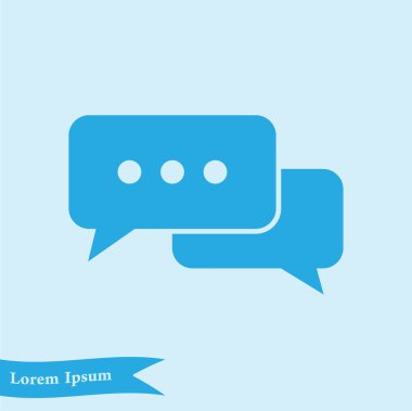 İletişim vektör çizim simgesi. Düz tasarım stili.