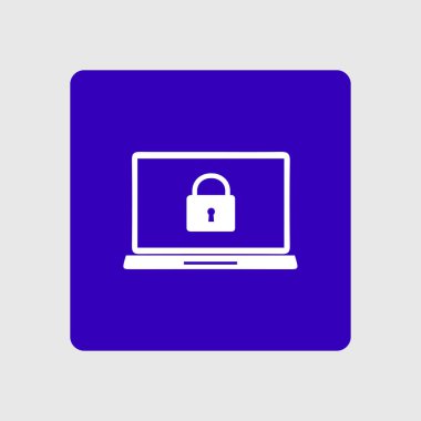 Internet güvenlik kavramı simgesi. Kimlik ve koruma simgesi.