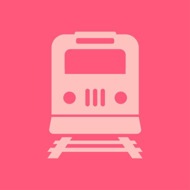 Tren simgesi. Metro sembolü. Tren istasyonu işareti.