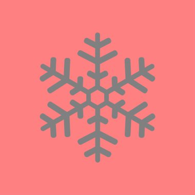 Kar tanesi simgesi. Yılbaşı Dekorasyonu. Tüm Noel ve yeni yıl kutlamak için.