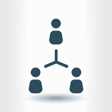 İletişim kavramı, vektör çizim basit simgesi