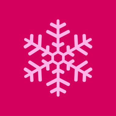 Kar tanesi simgesi. Yılbaşı Dekorasyonu. Tüm Noel ve yeni yıl kutlamak için.