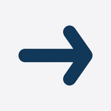 Ok simgesi. Kara navigasyonu için işaretçi yönünü.