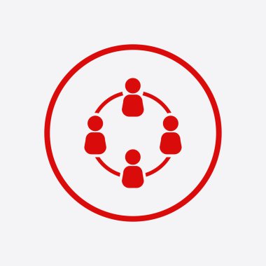 Sosyal ağ tek simgesi. Küresel teknoloji.