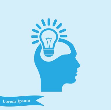 Yaratıcı fikirler ampul kavramı. Fikirler simgesi.