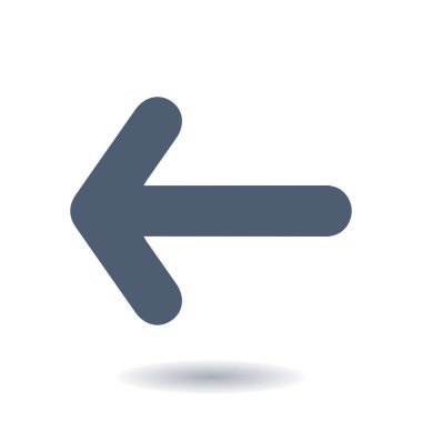 Ok simgesi. Kara navigasyonu için işaretçi yönünü.