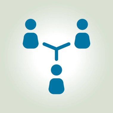 İletişim kavramı, vektör çizim basit simgesi