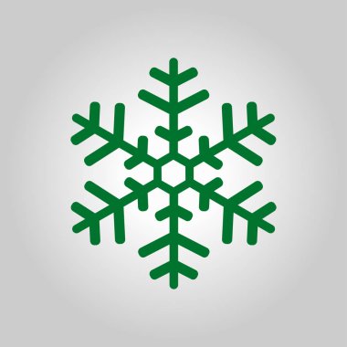 Kar tanesi simgesi. Yılbaşı Dekorasyonu. Tüm Noel ve yeni yıl kutlamak için.