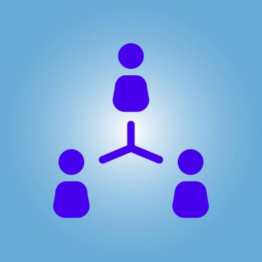 İletişim konsepti. Sosyal ağ tek simgesi. Küresel teknoloji İş dünyasındaki sosyal bağlantılar ağı.