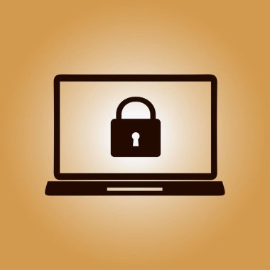 Internet güvenlik kavramı simgesi. Kimlik ve koruma simgesi.