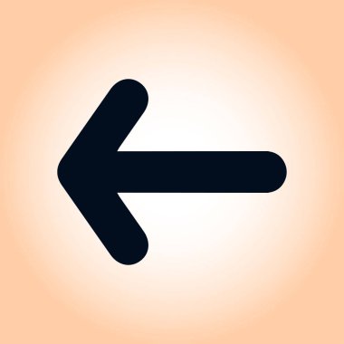 Ok simgesi. Kara navigasyonu için işaretçi yönünü.