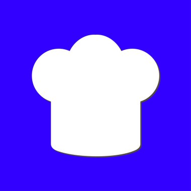 Chef şapka işareti simgesi. Şapka pişirme sembolü.