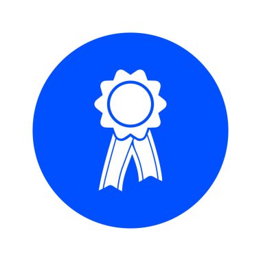  Kurdele simgesi ile rozet. Ödülü rozet şerit erkek ile.