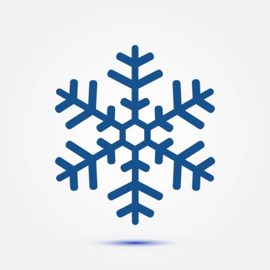 Kar tanesi simgesi. Yılbaşı Dekorasyonu. Tüm Noel ve yeni yıl kutlamak için.