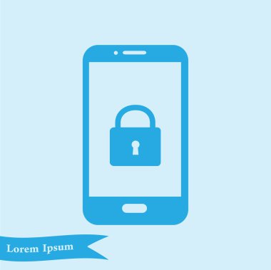 Internet güvenlik kavramı simgesi. Kimlik ve koruma simgesi.