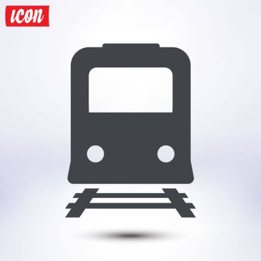 Tren simgesi. Metro sembolü. Tren istasyonu işareti.