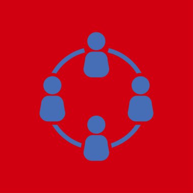 Sosyal ağ tek simgesi. Küresel teknoloji.