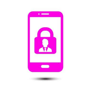 Internet güvenlik kavramı simgesi. Kimlik ve koruma simgesi.