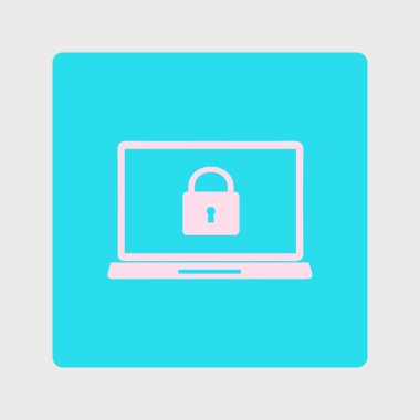 Internet güvenlik kavramı simgesi. Kimlik ve koruma simgesi.