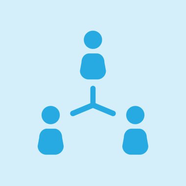 İletişim konsepti. Sosyal ağ tek simgesi. Küresel teknoloji İş dünyasındaki sosyal bağlantılar ağı.