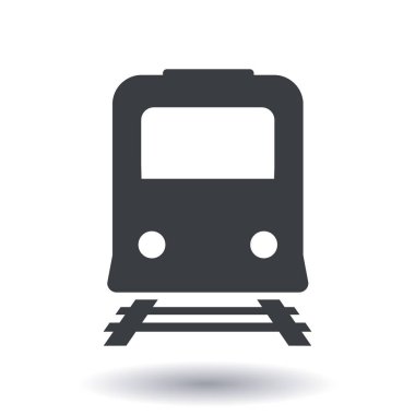 Tren simgesi. Metro sembolü. Tren istasyonu işareti.