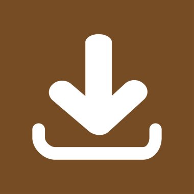 Simgesini indirin. Düğme yükleyin. Düz tasarım stili.