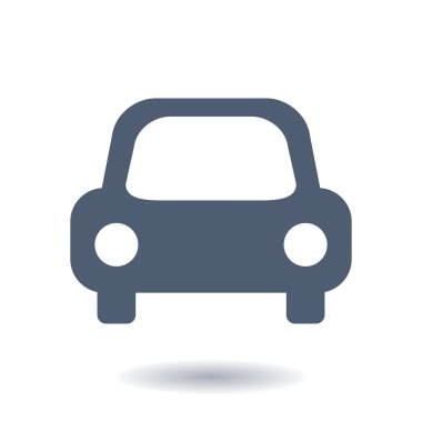 Taşıma simgesi. Araba işareti. Teslimat taşıma sembolü.