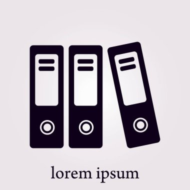 Evrak ve belgeler Office klasörler. Arşiv klasör simgesi. 