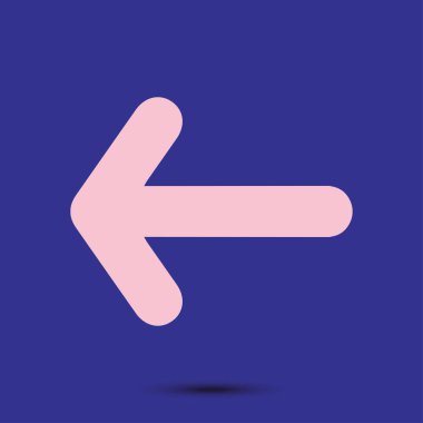 Ok simgesi. Kara navigasyonu için işaretçi yönünü.