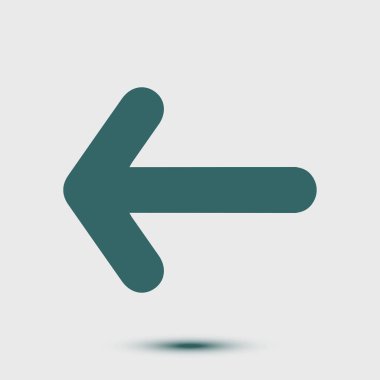 Ok simgesi. Kara navigasyonu için işaretçi yönünü.