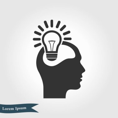 Yaratıcı fikirler ampul kavramı. Fikirler simgesi.
