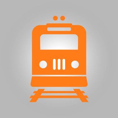 Tren simgesi. Metro sembolü. Tren istasyonu işareti.