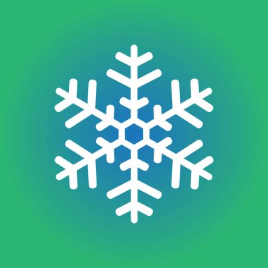 Kar tanesi simgesi. Yılbaşı Dekorasyonu. Tüm Noel ve yeni yıl kutlamak için.