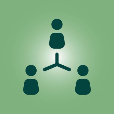 İletişim konsepti. Sosyal ağ tek simgesi. Küresel teknoloji İş dünyasındaki sosyal bağlantılar ağı.