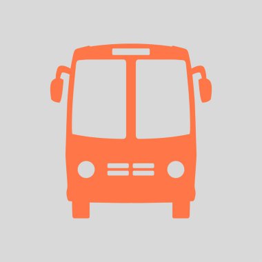 Otobüs simgesi. Lokomotif sembolü. Uluslararası Turizm trafik. Rahat Araçlar.