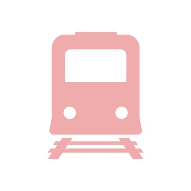 Tren simgesi. Metro sembolü. Tren istasyonu işareti.