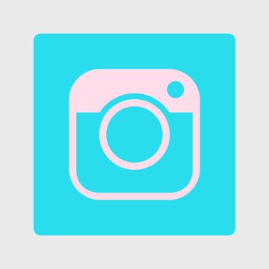 Fotoğraf kamera simgesi. Sosyal medya erkek imzala. Yenilikçi kamera. 