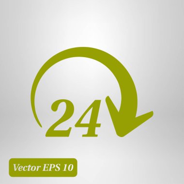 Saat saat etrafında bir gün simgesini açın. Rozet-saat çalışma süresi.