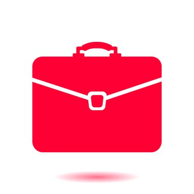 Evrak çantası ikonu, vektör illüstrasyonu. düz tasarım biçimi. 