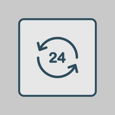 Saat saat etrafında bir gün simgesini açın. Rozet-saat çalışma süresi.