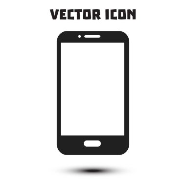 Smartphone simge vektör Illustration. Düz tasarım stili. 