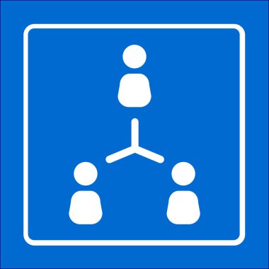 İletişim kavramı, vektör çizim basit simgesi