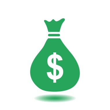 Doları Usd para birimi simgesi. Düz tasarım stili. 