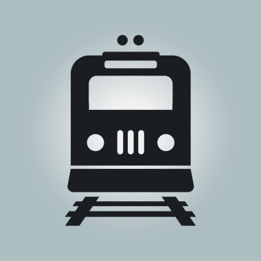 Tren simgesi. Metro sembolü. Tren istasyonu işareti.