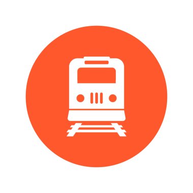 Tren simgesi. Metro sembolü. Tren istasyonu işareti.