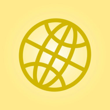 Küre simgesi. Düz tasarım stili dünya vektör simgeler.