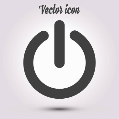 Güç işareti simgesi. Vektör çizim