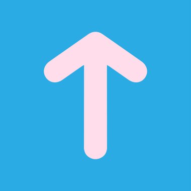 Ok simgesi. Kara navigasyonu için işaretçi yönünü.